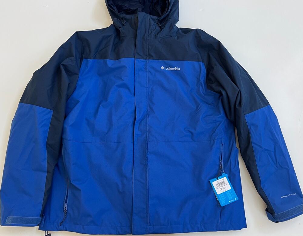 Columbia Hikebound II Insulated Interchange Jacket Men's Size XL Navy New